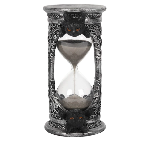 Hourglass Black Cat Timer